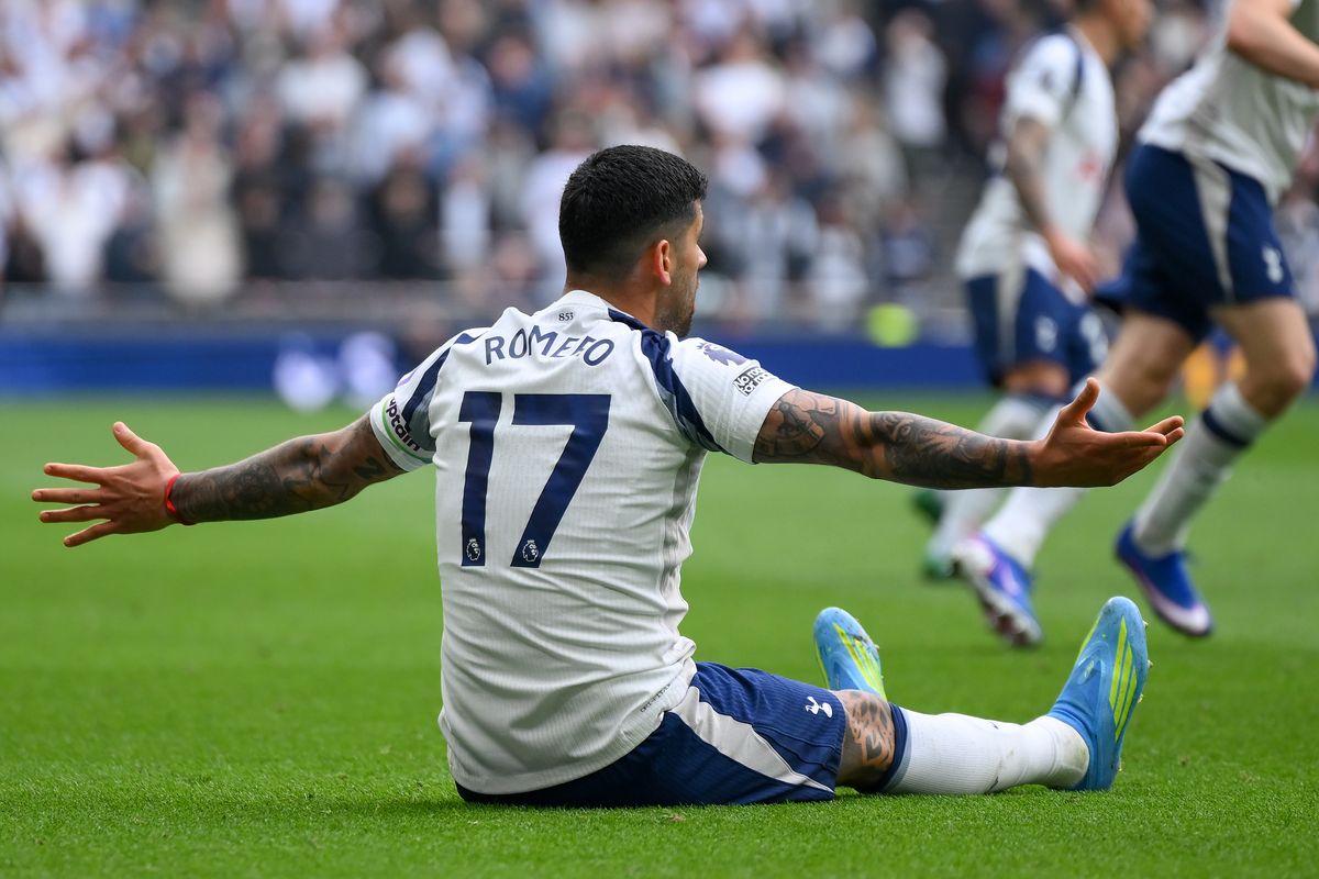 Cristian Romero should be available, barring injury or more red cards, for Tottenham Hotspur's run-in after swerving his fifth suspension of the season