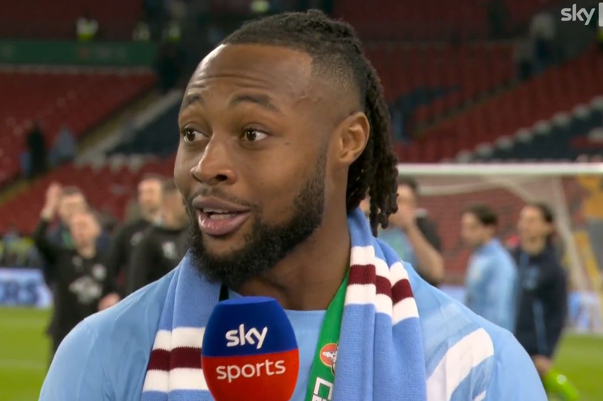 Antoine Semenyo speaking to Sky Sports