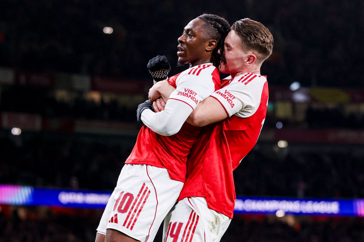 Eberechi Eze and Viktor Gyokeres are both in contention to start for Arsenal against Atletico Madrid