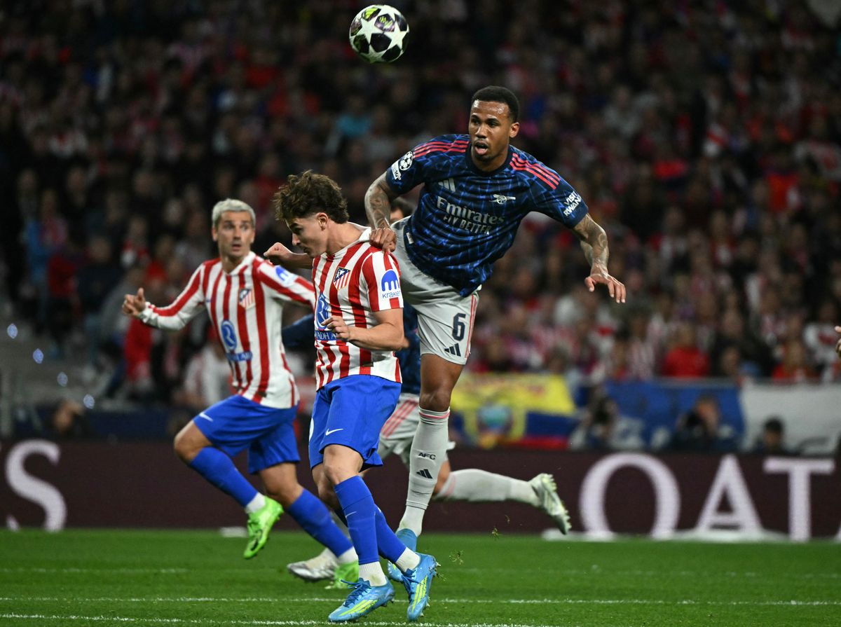 Gabriel was a towering presence in defence again