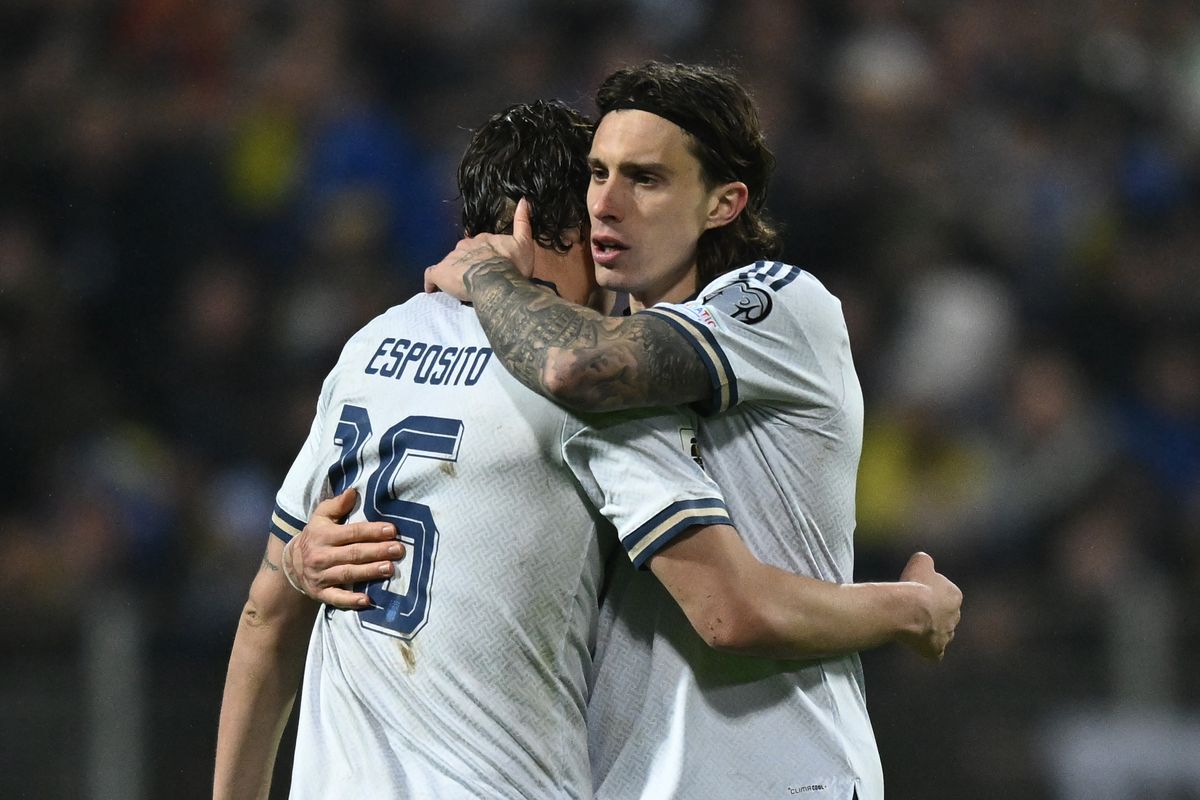 vRiccardo Calafiori and Italy will not be at the World Cup after defeat to Bosnia & Herzegovina