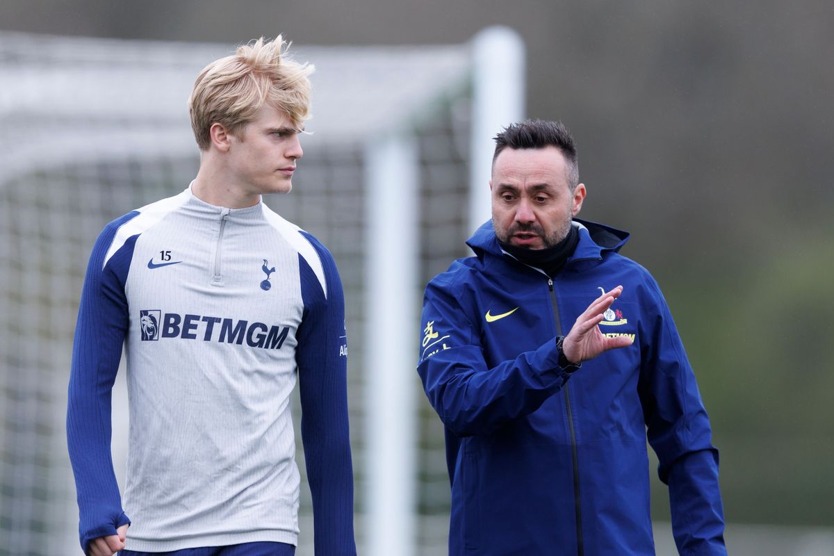 Lucas Bergvall speaks with Roberto De Zerbi