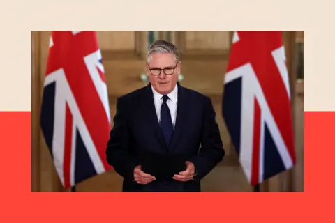 Reuters British Prime Minister Keir Starmer gives a media statement at Downing Street