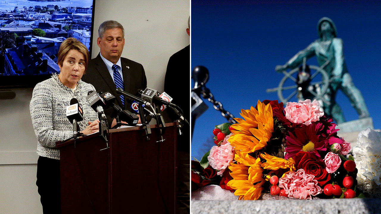 Split of Gov. Maura Healey and a memorial to the Lily Jean